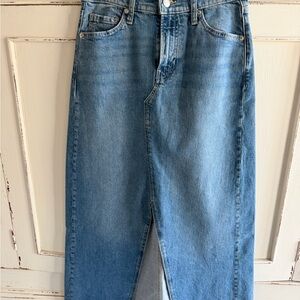 GAP 24 Light Blue Denim A-Line Skirt EUC